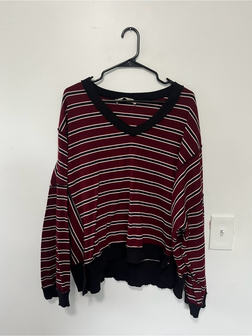 Three Bird Nest Striped Long Sleeve Top- Size XL